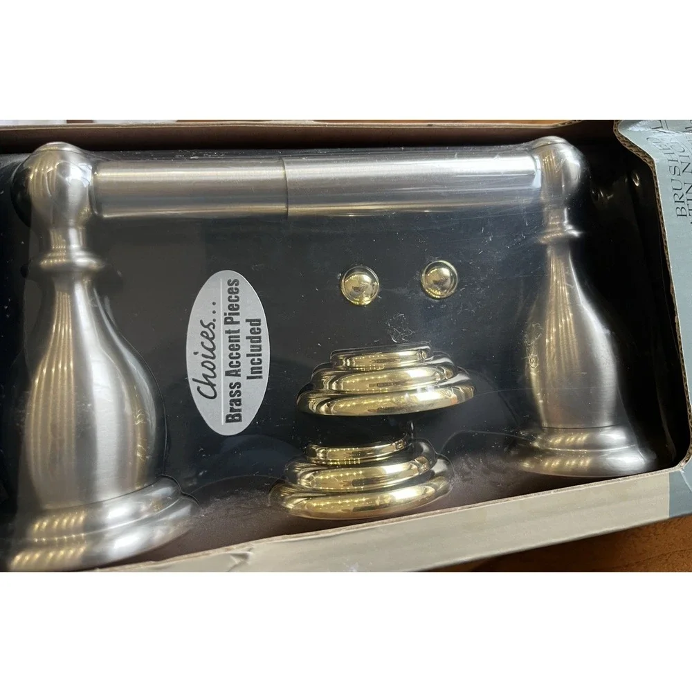 American Standard Williamsburg Toilet Paper Holder Brushed Satin Nickel NEW‎